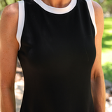 PREORDER- Lucy Tank Dress- Black and White
