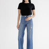 Stretch Wide Leg Jeans By Mica - FINAL SALE