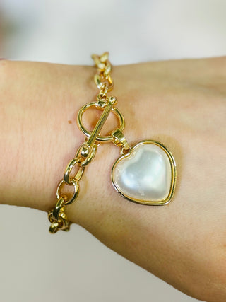 Calloway Toggle Heart Bracelet