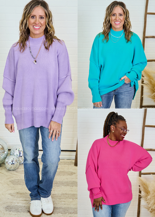 Bonfires and Best Friends Sweater - 3 Colors