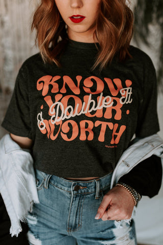 Know Your Worth Solid Tee - PREORDER