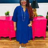 Dear Scarlett Lizzy Sunday Dress - Navy - FINAL SALE