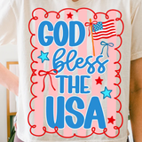 God Bless the USA Bow Tee