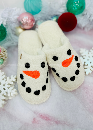 Snowman Snuggles Slippers - DOORBUSTER