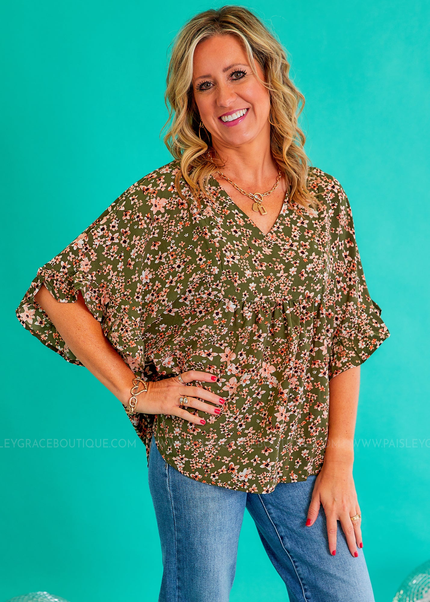 Lost In Paris Top FINAL SALE Paisley Grace Boutique