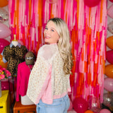 Meadow Lace Dream Top By POL - Peach Pink