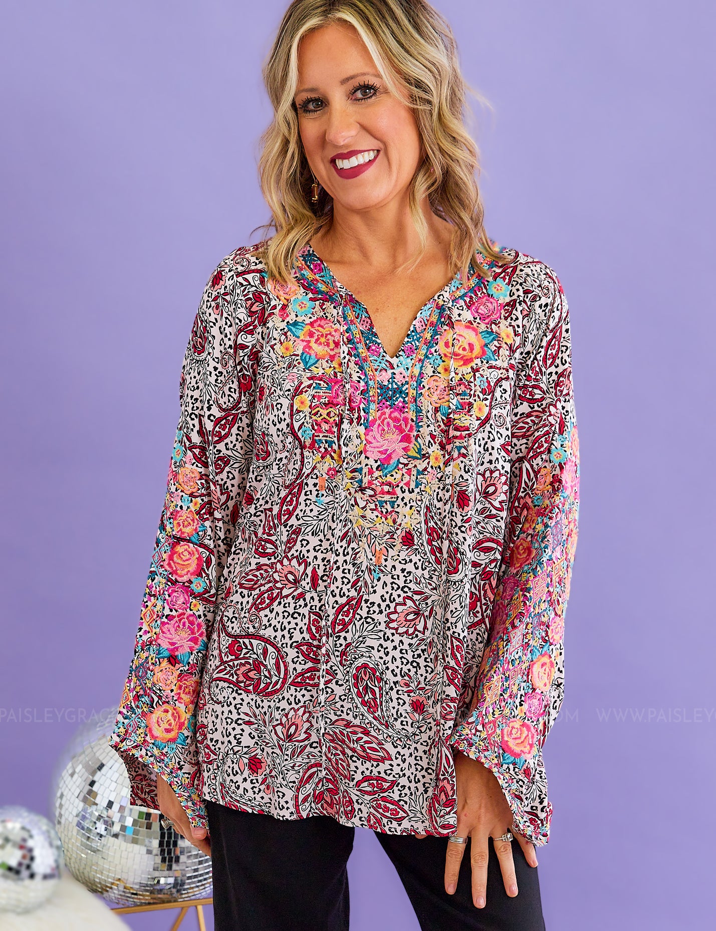 Sparking Romance Top - LAST ONES FINAL SALE