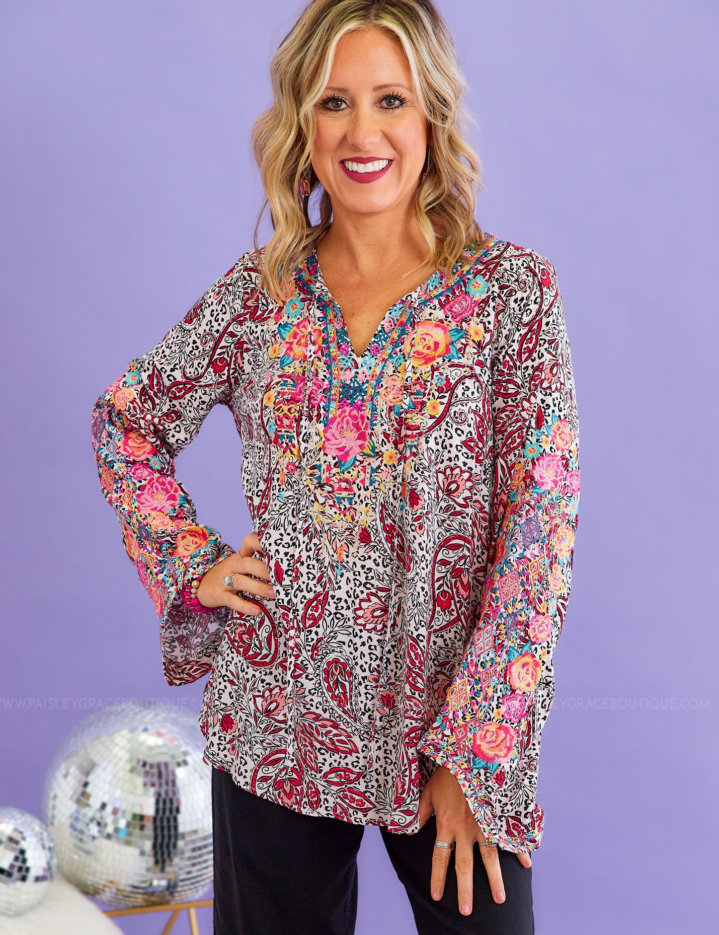 Sparking Romance Top - LAST ONES FINAL SALE
