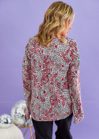 Sparking Romance Top - FINAL SALE