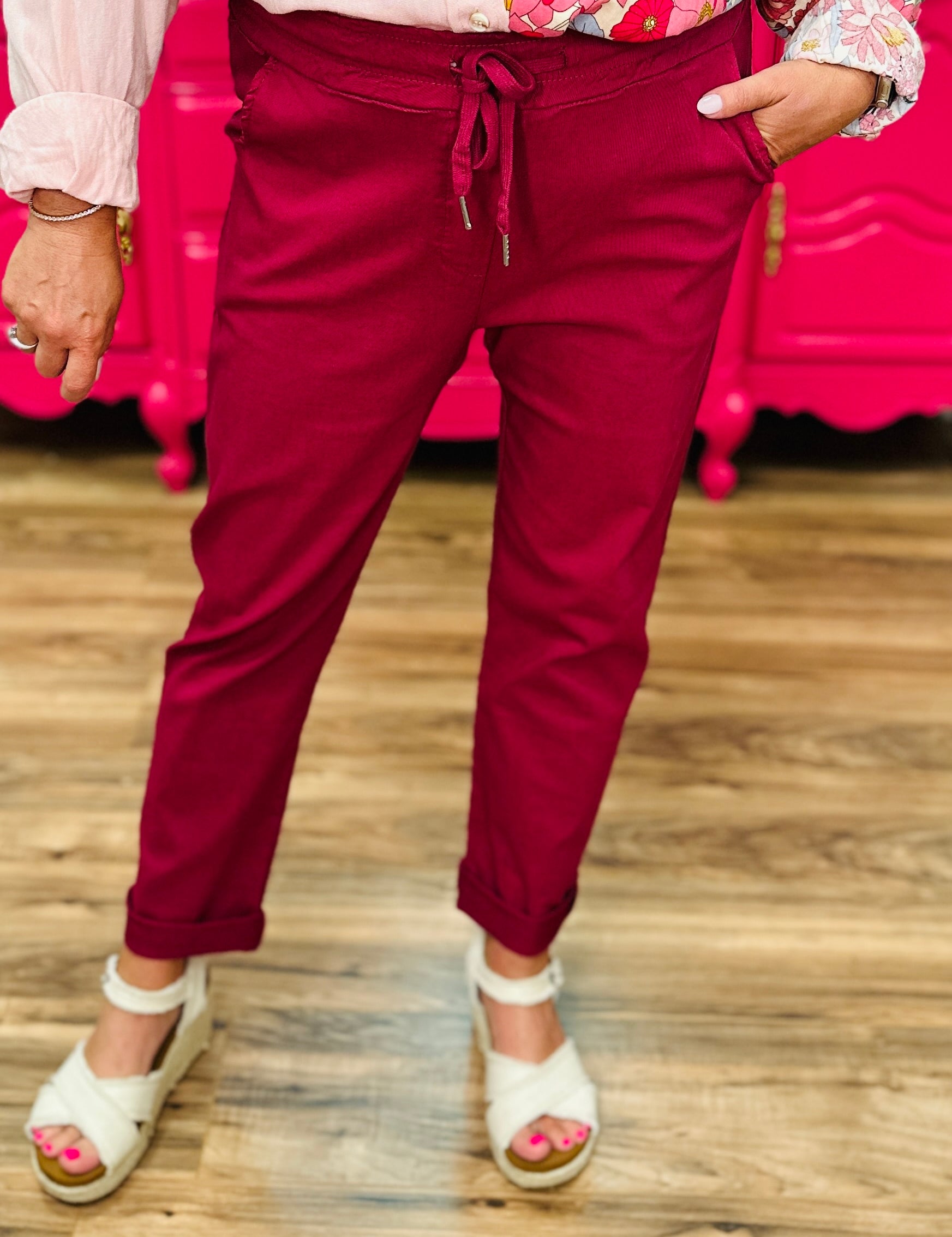 Magic Pants - Cranberry
