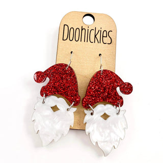 Acrylic Santa Dangle Earrings