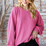 Puff Sleeve Solid Urban Ribbed Top - LAST ONES FINAL SALE