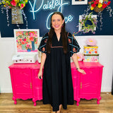 Midnight Meadow Midi Dress
