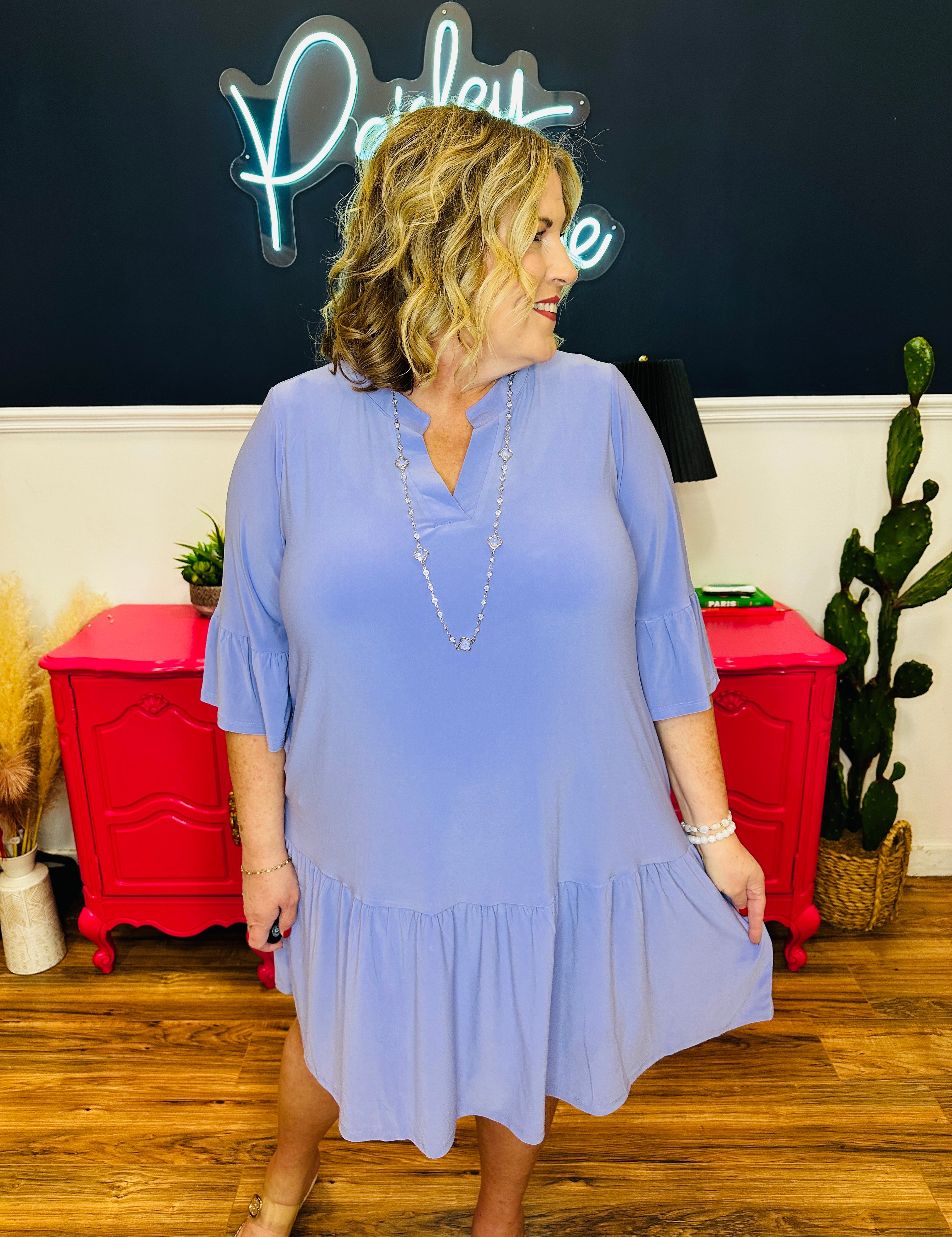 Dear Scarlett Lizzy Sunday Dress - Lush Lavender - FINAL SALE