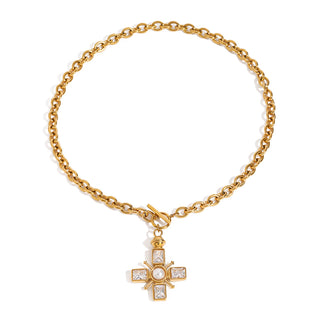 Jenna Diamond Cross Necklace  - PREORDER