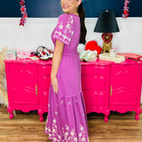 Berry Meadow Maxi Dress - FINAL SALE