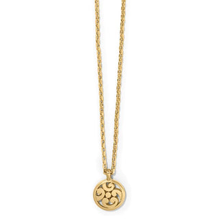 Contempo Medallion Gold Petite Necklace