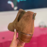 Bluffin Tobacco Faux Suede Booties By Corkys - FINAL SALE