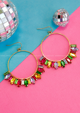 Load image into Gallery viewer, Adriana Rhinestone Circle Earrings by Pink Panache
