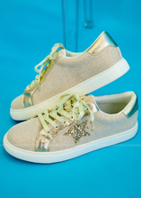 Load image into Gallery viewer, Supernova Sneakers by Corkys - Gold Shimmer
