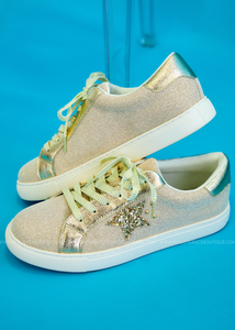 Supernova Sneakers by Corkys - Gold Shimmer