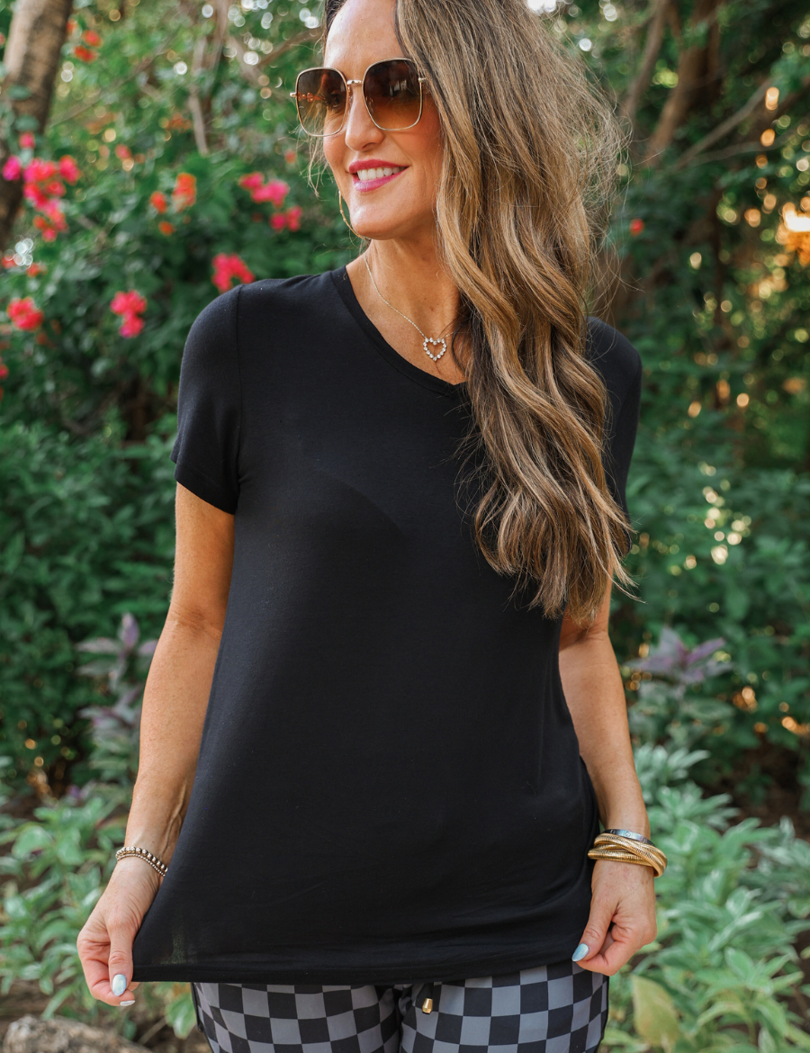 PREORDER- Jess Lea Basic Tee- Black