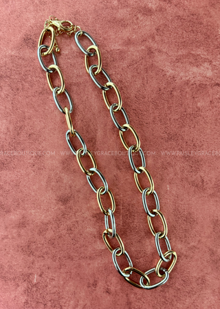 Kieran Two-Tone Chain Necklace