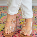 Main Squeeze Wedges by Corkys - Clear* FINAL SALE *