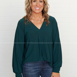 Sleek Refresh Top - Hunter Green* FINAL SALE *