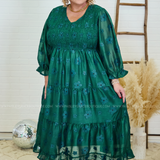 Dreams Take The Lead Dress - Dark Green* FINAL SALE *