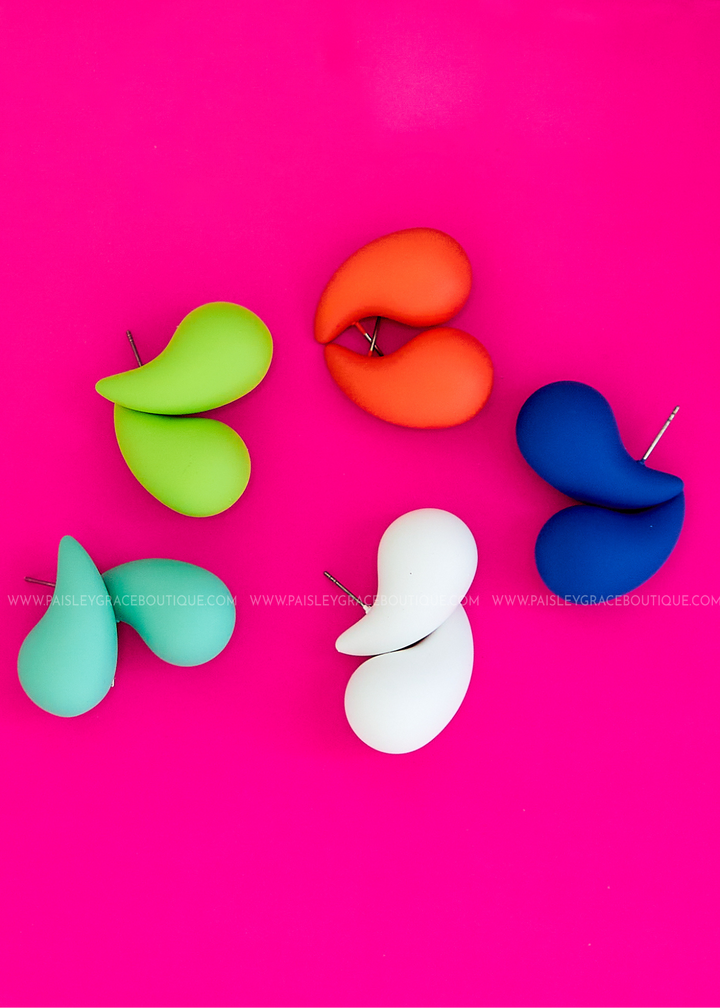 Kendra Chunky Teardrop Earrings - 5 Colors