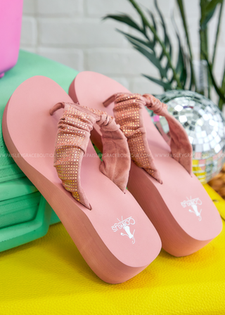 Bauble Flip Flops by Corkys - Blush - FINAL SALE