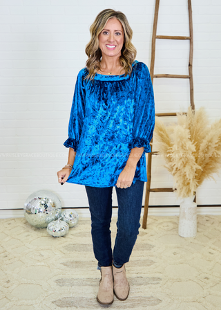 Velvet Dreams Top - Blue