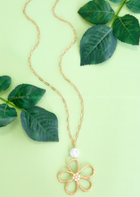 Load image into Gallery viewer, Cierra Long Flower Pendant Necklace
