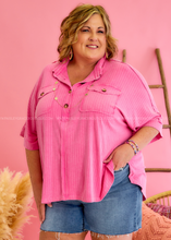 Load image into Gallery viewer, Make It Kismet Top - Hot Pink

