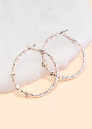 Gemma Cable Hoop Earrings