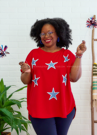 Pretty Patriotic Top - FINAL SALE