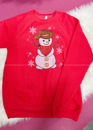 Frosty The Cowboy Luxe Sweatshirt