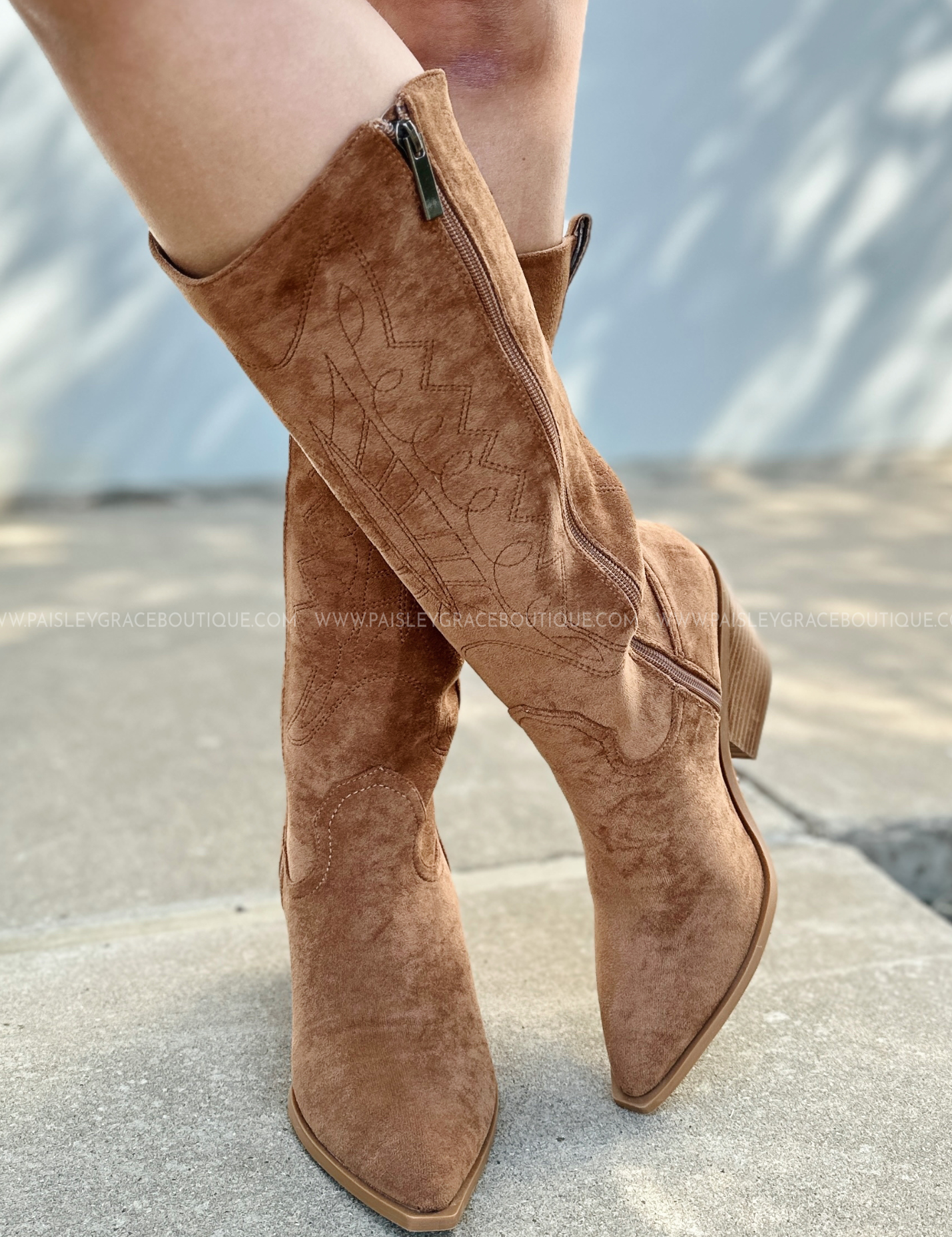 Howdy Cowboy Boots by Corkys - Cognac Suede* FINAL SALE * - ALL STAR SALE