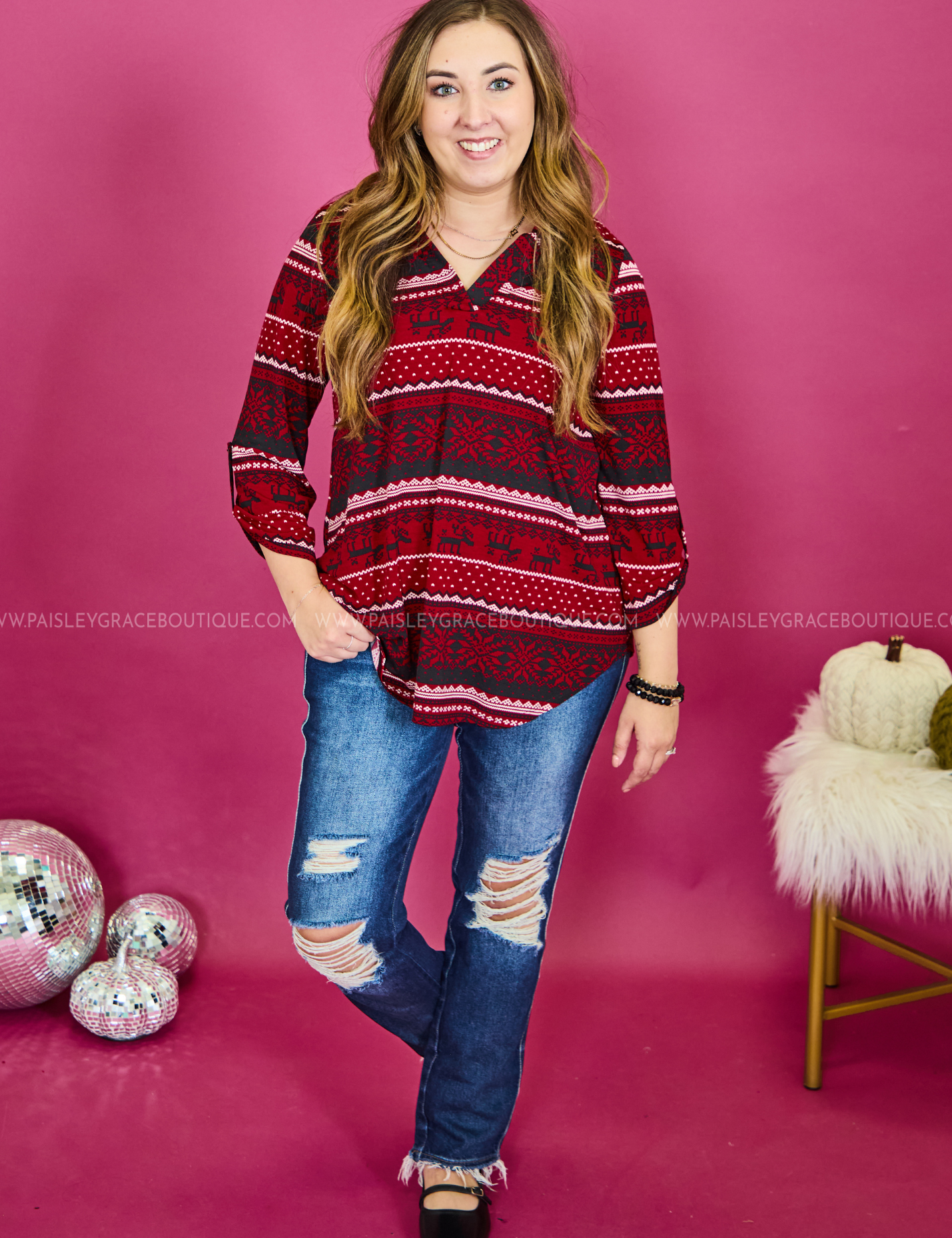 Santa's Saying Top* FINAL SALE *