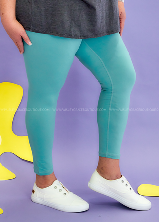 Rae Mode V-Waist Full Length Leggings - 4 Colors - LAST ONE FINAL SALE