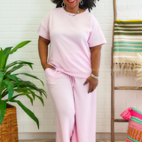 Natasha 2.0 Textured Top - Pink - LAST ONES FINAL SALE