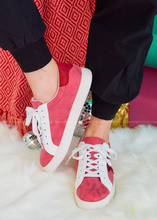 Load image into Gallery viewer, Shooting Star Sneakers by Corkys - Red Metallic - FINAL SALE

