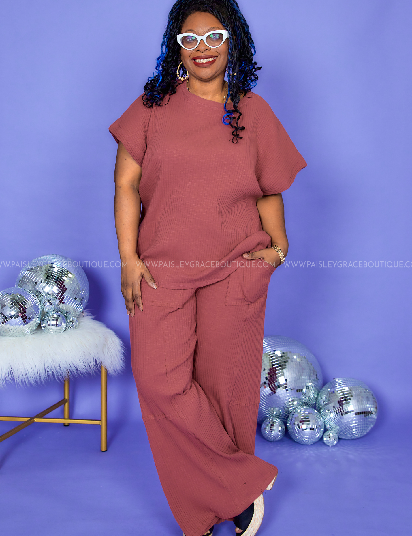 Before We Begin Top - Marsala* FINAL SALE *