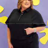 Rae Mode Collared Short Sleeve Top - 4 Colors* FINAL SALE *