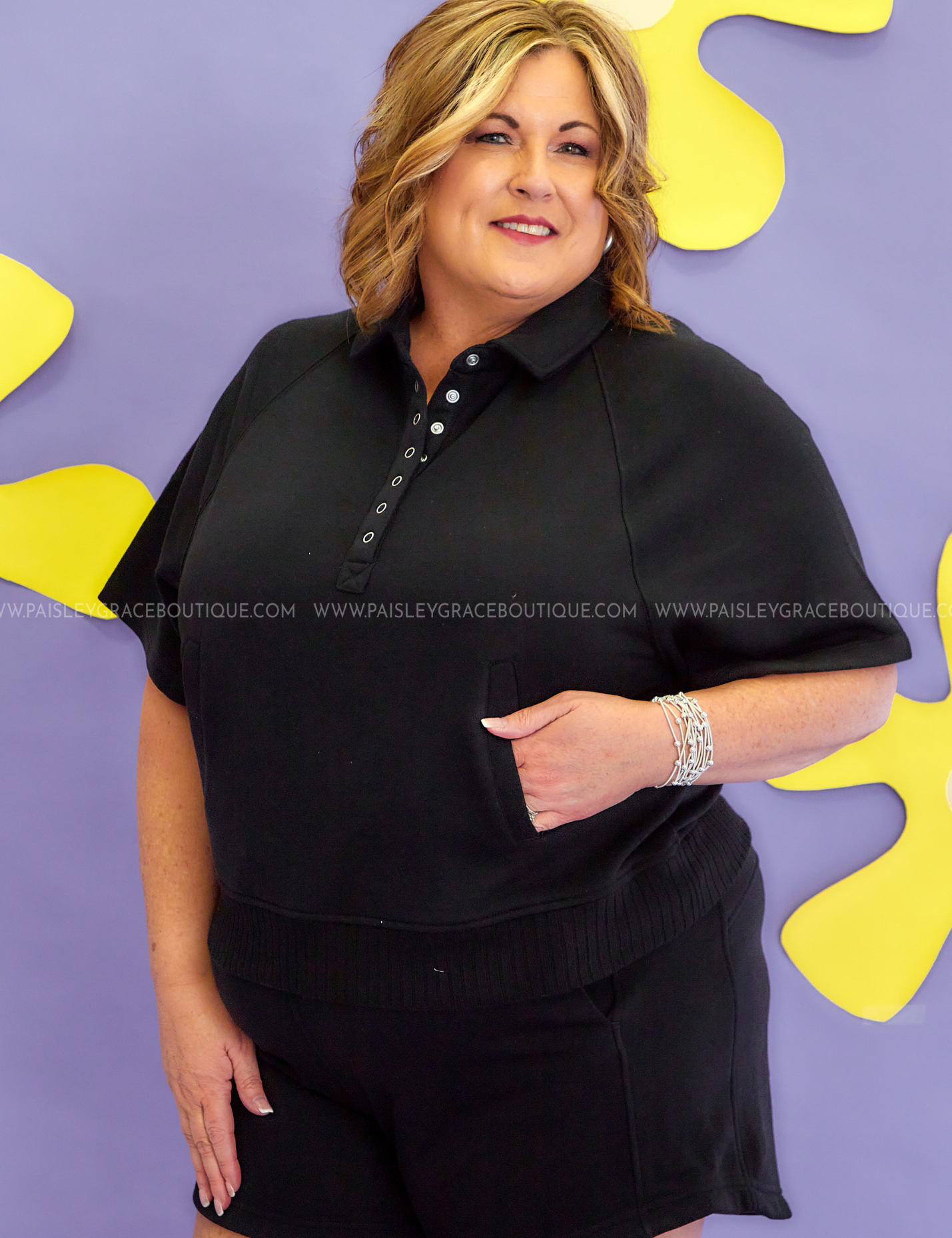 Rae Mode Collared Short Sleeve Top - 4 Colors* FINAL SALE *