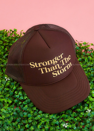 Stronger Than The Storm Trucker Hat - Restock