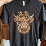 Leopard Bow Smart Highland Cow
