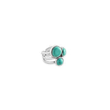 Three Stones Round Ring
