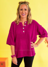 Load image into Gallery viewer, Editor in Chic Top - Magenta - FINAL SALE
